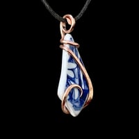 Image 3 of Sea Pottery w/ Copper Wrap (#38)