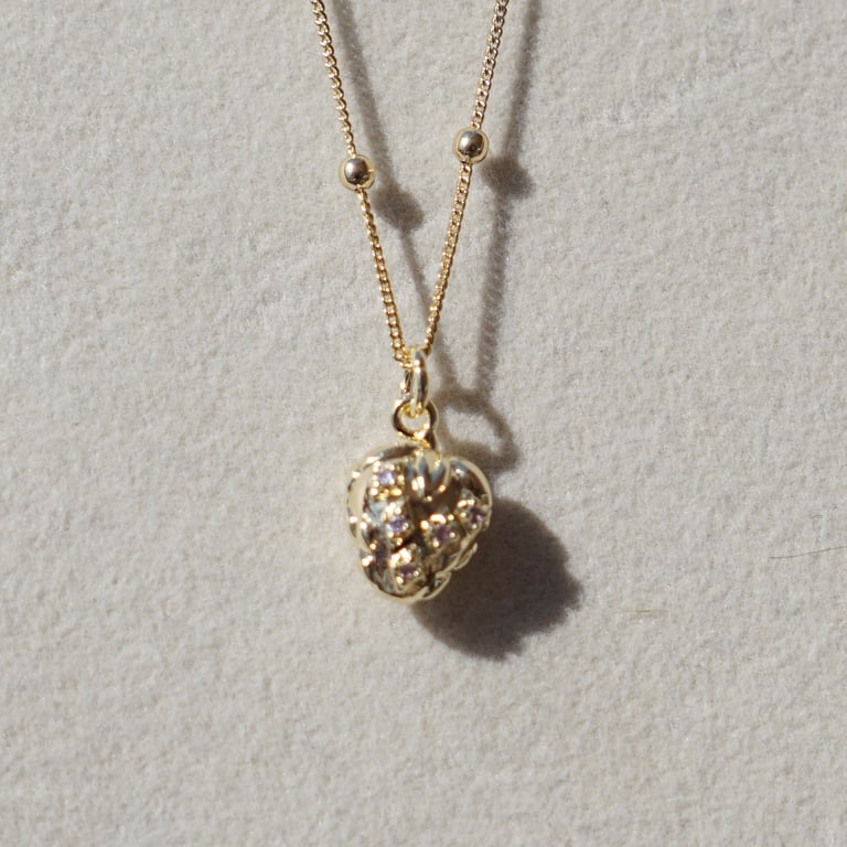 strawberry cz necklace Image 2