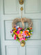 Image of Garden Flowers Heart Wreath