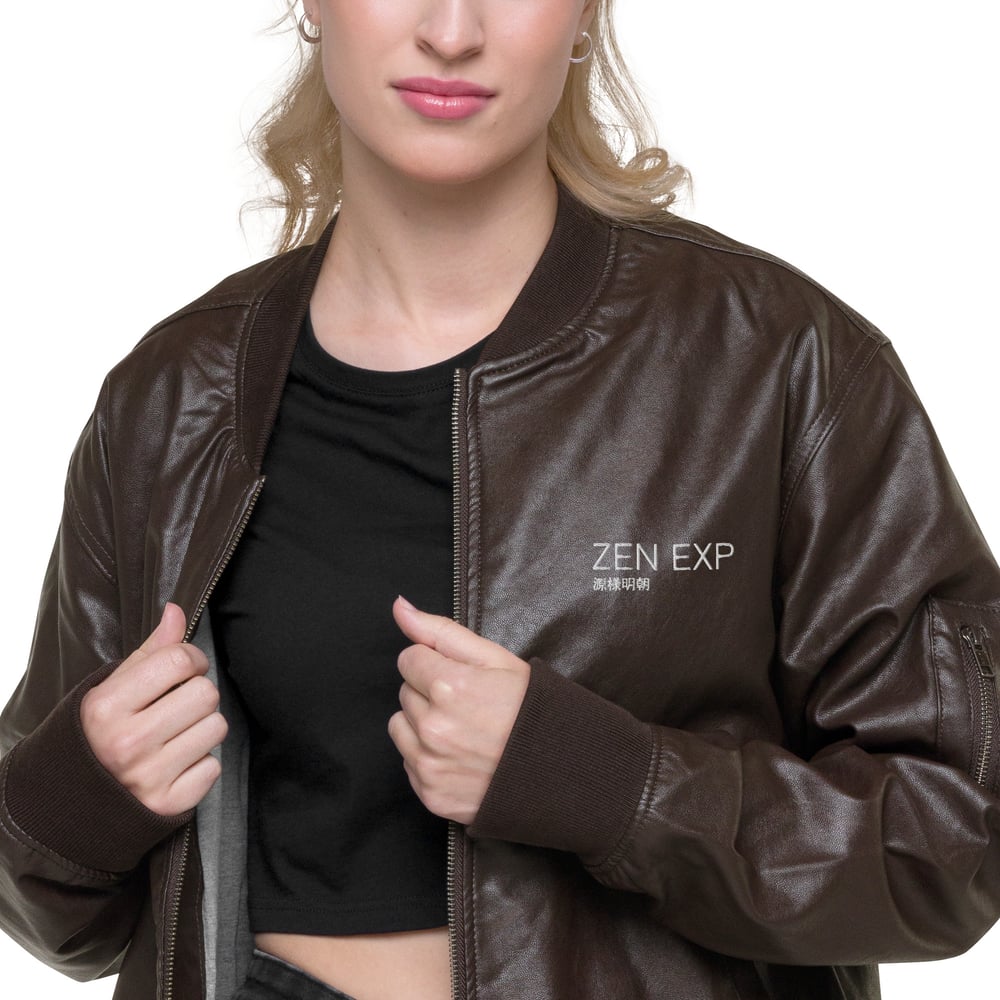 ZEN EXP - Red Bull Leather Bomber Jacket