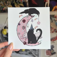 Image 4 of Wizard Cat & Crow - Art Print