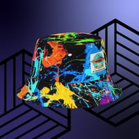 Image 2 of "Green Funk- Paintball" Reversible bucket hat