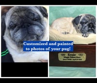 Image 5 of Custom Engraved Pug Pet Urn To Your Dog's Photo