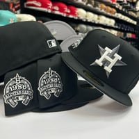 Image 1 of New Era 59Fifty Black Metallic Pewter “G-Star”