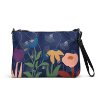 Image 3 of "FLOWERS" CROSSBODY PREMIUM LEATHER BAG