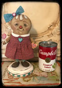 Gingerbread Girl folk Art doll character candy container