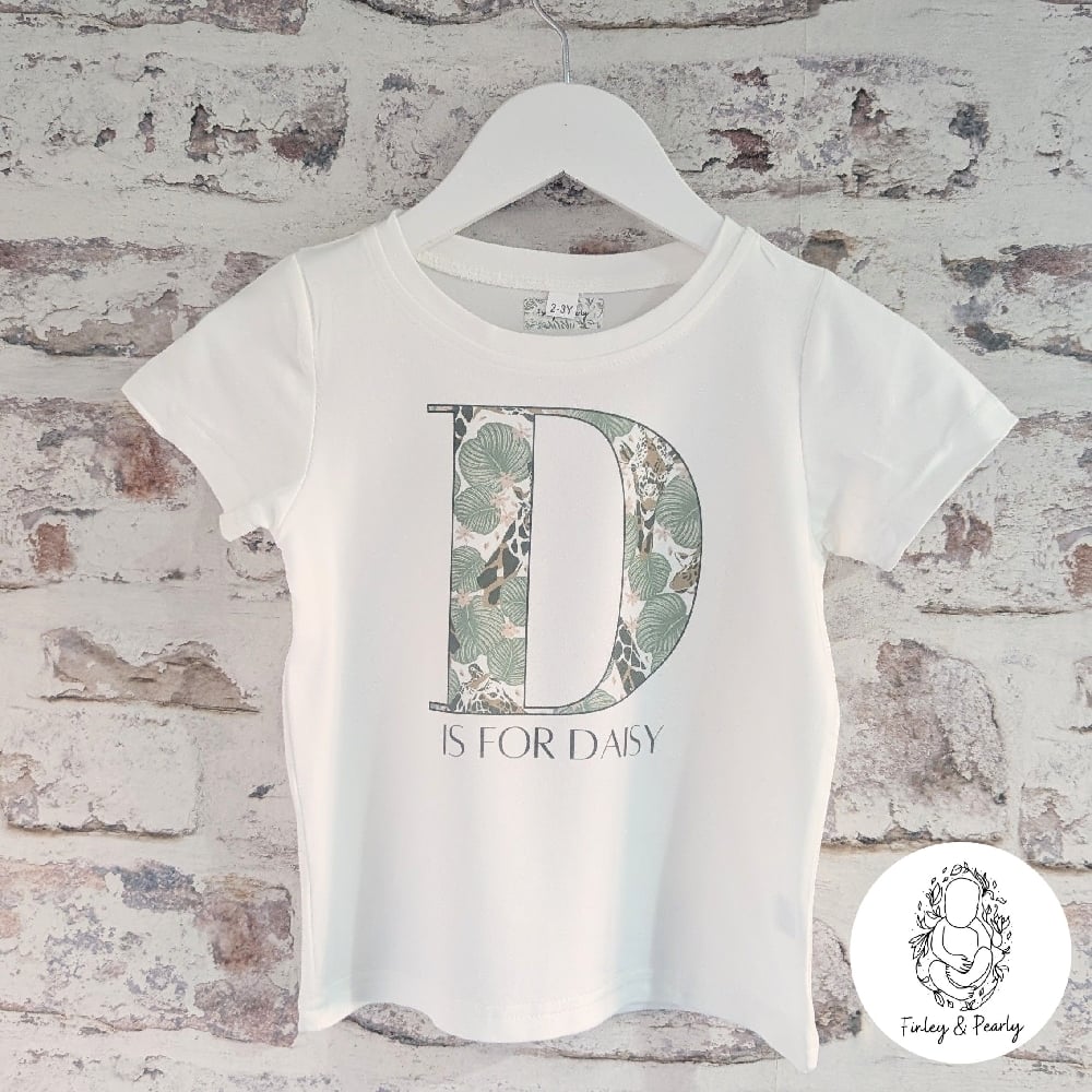 T-SHIRT: Animal Letter