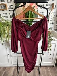 Image 1 of NWT off the shoulder bodycon dress