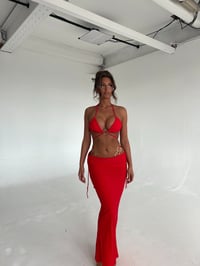 Image 1 of Zendaya 3 Piece Bikini Set - Red