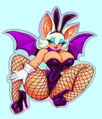 Image of rouge the Bat sticker
