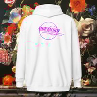 Image 4 of Unisex heavy blend zip hoodie (front/back) Official Mortal Boy Logo