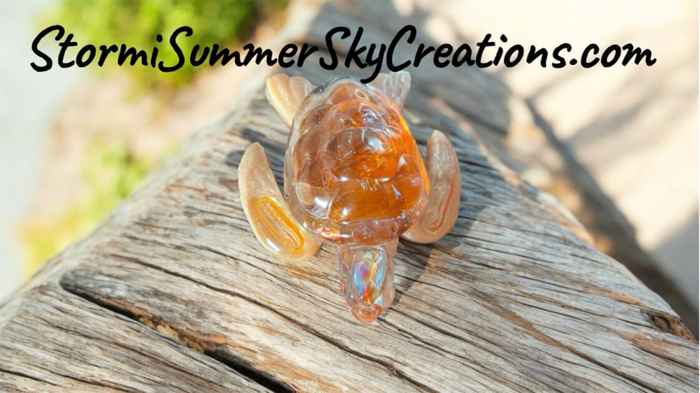 Image of Golden Orange Colored Turtle