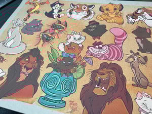 Image of 16 Sheets Traditional Disney Inspired Flash A (Standard Card Stock)