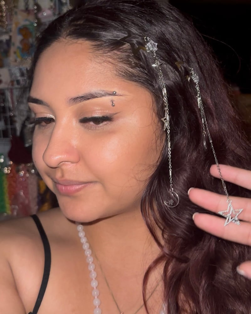 Image of shooting star hairclip set