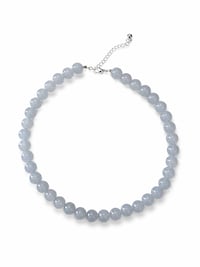 Image 1 of Natural Stone Beaded Necklace 
