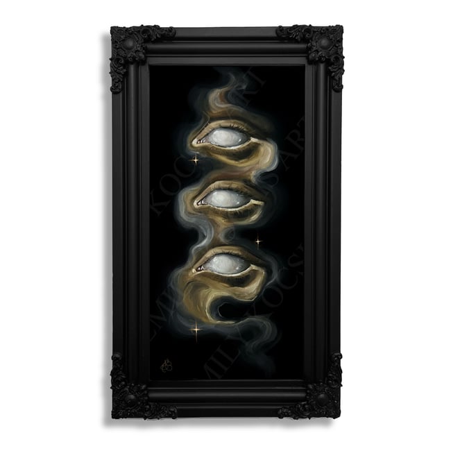 Original Painting Print // ‘Eyes Of The Witch’ in Oil