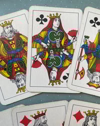 Image 3 of Jeu de 52 cartes Piémontais (Italie) 2eme moitié XXème siècle, 1959, tamponné as de coeur.