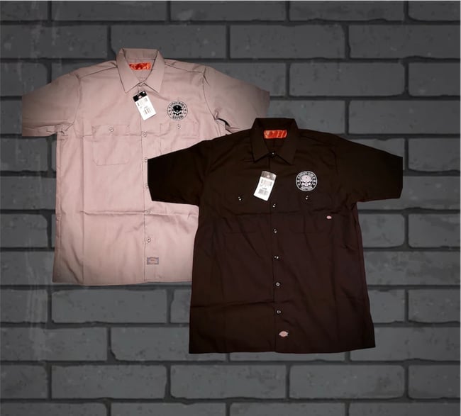 Street Glide Nation Embroidered Dickies Work Shirt