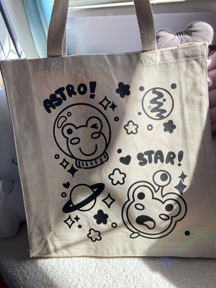 Image of  Medium Size 14" Vinyl Tote Bags