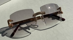Image of BIG Signature C Decor Cartier Micropaved Wire Sunglasses