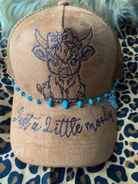 "Just a Little Moody" Hand-Burned Trucker Hat