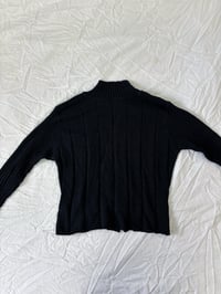 Image 3 of 00s Black Thin knitted jacket // S 