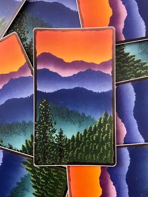 Image of Mountains in the Mist stickers