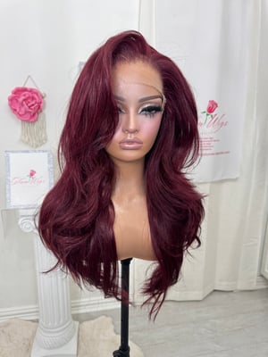 Image of Burgundy free part luxury (ready to ship) 