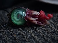 Image 5 of Monstrous Twisted Tongue Pendant, ooak