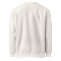 Image 2 of Women premium crew neck BLACK FEATHER sweatshirt