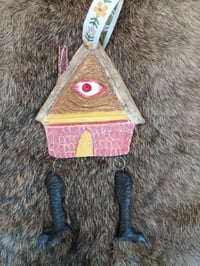 Image 2 of Baba Yaga Ornament pink color