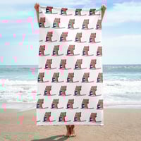 Image 2 of BREEZY POINT USA LIGHTHOUSE BEACH TOWEL (AOP)