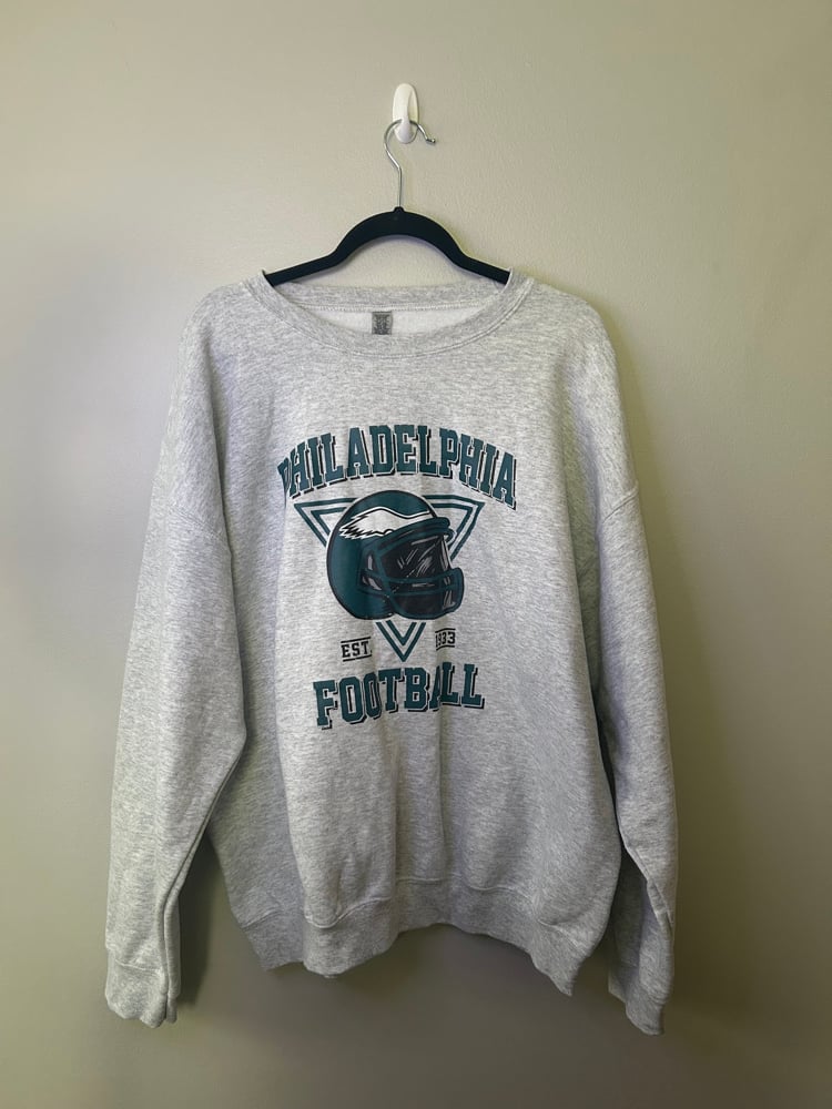 Image of PHILADELPHIA EGALS HELMENT SWEATER- XL