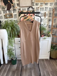 Image 1 of Tan zipper back dress