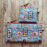 Image 2 of “Beach Vibes” Small OR Mini Quilted Zipper Bag