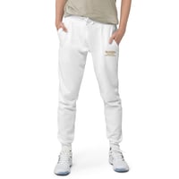 Image 2 of WASBY® Faith & Purpose Christian Fleece Joggers | Unisex Faithwear Streetwear