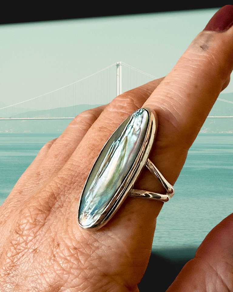 ABALONE RING / Size 8.5 Image 4