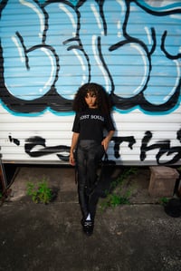 Image 1 of "Beetlejuice-Inspired Women's Crop Top - Lost Souls Edition"