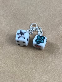 Image 2 of Lucky Dice - platinum lustre