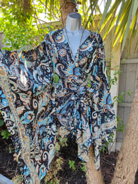 Image 1 of Pefkos co ord sarong set Jade and Gold