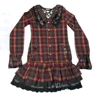 Image 1 of Sex Pot Revenge red checkered dress
