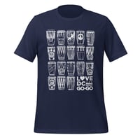 Image 3 of LOVE DC GOGO "CONGO PATTERNS" Unisex Tee White Text (see color options)