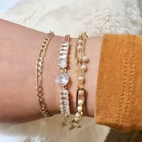 Image 2 of The "Celine" CZ Watch bracelet 