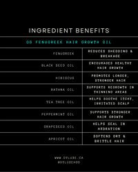 Image 2 of OG Fenugreek Hair Growth Oil - Peppermint - 120ml
