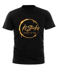 Kc Stacks Designs Blk Tshirt (Gold Logo)