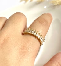 Image 3 of Rectangular Crystal Ring