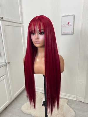 Image of Ruby bangs luxury pre cut lace (ready to ship)