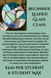 Image 1 of Beginner Leaded Glass Class 