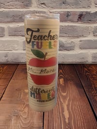 Image 2 of 20oz customized stainless steel Insulated Teacher tumbler