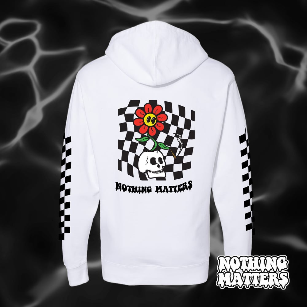 Image of Flower White Hoodie 